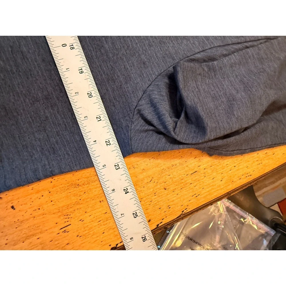 Spanish Oaks • TravisMathew 1/4 Zip Pullover Size L Heather Blue Golf Shirt